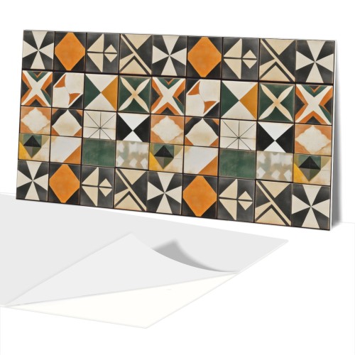 Samoprzylepny panel PCV MOSAICO patchwork w stylu Marokańskim kafle tradycyjne