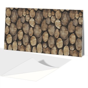 Samoprzylepny panel PCV na ścianę PIEŃ DREWNO PRZEKRÓJ 