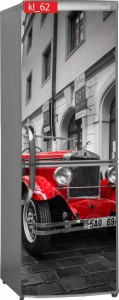 Naklejka, Okleina Laminowana na Lodówkę Auto Klasyk