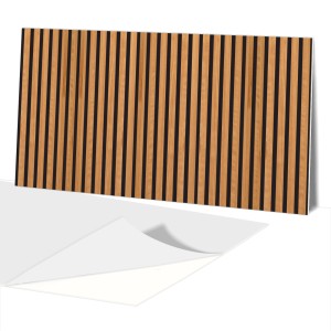 Panel PCV na ścianę SAMOPRZYLEPNY WINYL lamele deski drewno