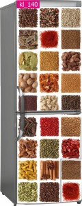 Naklejka, Okleina Laminowana na Lodówkę Przyprawy Zbiór