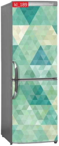 Naklejka, Okleina Laminowana na Lodówkę Trójkąty Abstrakcja