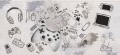 FOTOTAPETA młodzieżowa street art game pad games mur cegła