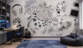 FOTOTAPETA młodzieżowa street art game pad games mur cegła