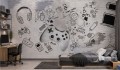 FOTOTAPETA młodzieżowa street art game pad games mur cegła