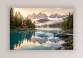 OBRAZ NA PŁÓTNIE ŚCIANĘ GÓRY ALPY NATURA WIDOK DO SYPIALNI SALONU KUCHN