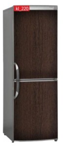 Naklejka, Okleina Laminowana na Lodówkę Drewno Ciemne