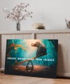 Obraz Motywacyjny Słoń i Motyl – Dreams Weigh More Than Excuses