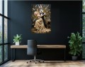 Obraz Canvas Królik Bugs i Marilyn Monroe - Obraz Pop Art w Złocie – Edycja Premium | Biznes i Motywacja