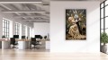 Obraz Canvas Królik Bugs i Marilyn Monroe - Obraz Pop Art w Złocie – Edycja Premium | Biznes i Motywacja