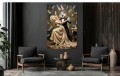 Obraz Canvas Królik Bugs i Marilyn Monroe - Obraz Pop Art w Złocie – Edycja Premium | Biznes i Motywacja