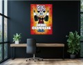 Obraz  kaczka pop art sknerus Save WAter drink champagne – Edycja Premium | Biznes i Motywacja