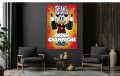 Obraz  kaczka pop art sknerus Save WAter drink champagne – Edycja Premium | Biznes i Motywacja