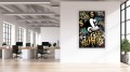 Ekskluzywny Obraz Kobieta seksowna w Masce Myszki, Modern Pop Art –Złote Detale, Glamour Street Art, Luxury Wall Art – Edycja Premium | Sztuka Nowoczesna i Pop-Art (1)
