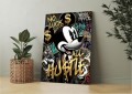 Ekskluzywny Obraz Kobieta seksowna w Masce Myszki, Modern Pop Art –Złote Detale, Glamour Street Art, Luxury Wall Art – Edycja Premium | Sztuka Nowoczesna i Pop-Art (1)