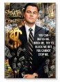  Obraz Wilk z Wall Street - Leonardo DiCaprio Pop Art - Motywacja Sukces – Edycja Premium | Biznes i Motywacja