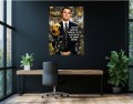  Obraz Wilk z Wall Street - Leonardo DiCaprio Pop Art - Motywacja Sukces – Edycja Premium | Biznes i Motywacja