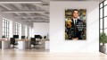  Obraz Wilk z Wall Street - Leonardo DiCaprio Pop Art - Motywacja Sukces – Edycja Premium | Biznes i Motywacja