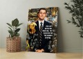  Obraz Wilk z Wall Street - Leonardo DiCaprio Pop Art - Motywacja Sukces – Edycja Premium | Biznes i Motywacja