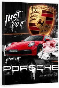 Obraz z  Porsche - „Just Do It” Motywacyjny samochód szybki marzenia