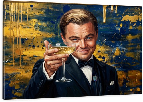  obraz wielki gatsby toast LEonardo di caprio – Edycja Premium | Biznes i Motywacja