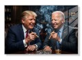 obraz Trump and Biden Smoking Cygara Whisky Gabinet Gentleman Club – Edycja Premium | Biznes i Motywacja