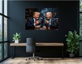 obraz Trump and Biden Smoking Cygara Whisky Gabinet Gentleman Club – Edycja Premium | Biznes i Motywacja