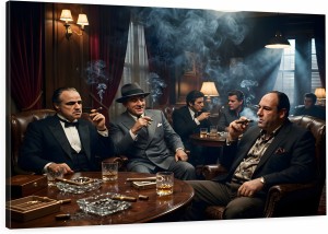  obraz gangster clubz ikonami kina soprano ojciec chrzestny Mafia Gentleman Club – Edycja Premium | Biznes i Motywacja