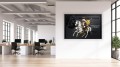 Obraz Pop Art - Kaczor Donald Napoleon - Amex Black Card Edition - Ekskluzywny Loft – Edycja Premium | Biznes i Motywacja
