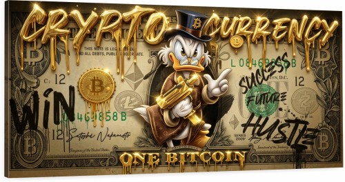  Obraz Pop Art - Kaczor Donald Napoleon - Amex Black Card Edition - Ekskluzywny Loft – Edycja Premium | Biznes i Motywacja (1)