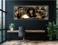 Obraz Pop Art: Scarface „The World Is Yours” – Tony Montana na tle 100 Dolarów