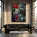 Obraz Batman i Joker Pop Art – Street Art Graffiti – Nowoczesne Płótno