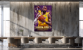 Obraz LEBRON JAMES Lakers G.O.A.T. Złoty Podpis 