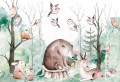 Fototapeta dla dzieci las zwierzęta miś leśne - fsd166
