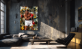 Obraz MUHAMMAD ALI The Greatest Pop Art Street Art – Nowoczesne Płótno Loft ze Złotem i Dolarami – Edycja Premium
