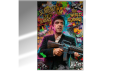 Obraz SCARFACE Tony Montana Pop Art Street Art – Nowoczesne  Loft z Dolarami i Cytatem The World Is Yours – Edycja Premium