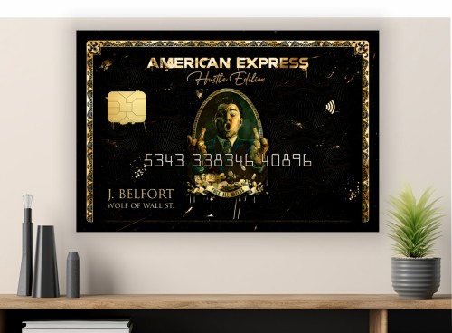 Obraz Wolf of Wall Street Wilk z Wall Street Amex Nowoczesny Loft