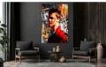 OBRAZ Na Płótnie Podziemny Krąg – Brad Pitt Street Art