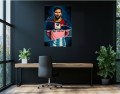 OBRAZ Leo Messi GOAT – Football Club Collage Premium Legenda Piłki Nożnej 