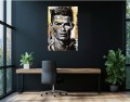 Obraz Cristiano Ronaldo Gold Splashes – Luxury Football Icon Premium