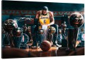 Obraz Canvas LEBRON JAMES King Collection – NBA Championship Trophy Premium