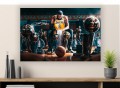 Obraz Canvas LEBRON JAMES King Collection – NBA Championship Trophy Premium