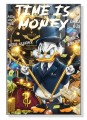 Obraz SKNERUS MCKWACZ Billionaire Duck Time Is Money – Nowoczesny Luksusowy Pop Art do Biura i Salonu – Edycja Premium