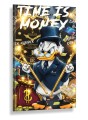 Obraz SKNERUS MCKWACZ Billionaire Duck Time Is Money – Nowoczesny Luksusowy Pop Art do Biura i Salonu – Edycja Premium