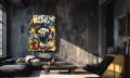 Obraz SKNERUS MCKWACZ Billionaire Duck Time Is Money – Nowoczesny Luksusowy Pop Art do Biura i Salonu – Edycja Premium
