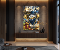 Obraz SKNERUS MCKWACZ Billionaire Duck Time Is Money – Nowoczesny Luksusowy Pop Art do Biura i Salonu – Edycja Premium