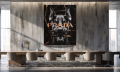 Obraz DOBERMAN PRADA Money Art Czarny Marmur – Nowoczesna Sztuka Loft Glamour z Dolarem do Biura i Salonu – Edycja Premium