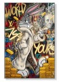 Obraz KRÓLIK BUGS The World Is Yours Pop Art Motywacyjny – Nowoczesna Sztuka Loft Street Art – Edycja Premium