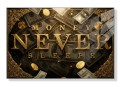 Obraz MONEY NEVER SLEEPS Motywacyjny Złote Dolary – Nowoczesna Sztuka Pop Art – Edycja Premium