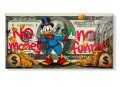Obraz SKNERUS MCKWACZ No Money No Funny Banknot Rolex – Nowoczesny Luksusowy Pop Art Money do Biura i Salonu – Edycja Premium